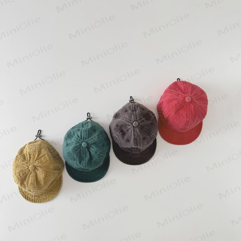 Berretto con visiera lavato per bambini piccoli - image 4