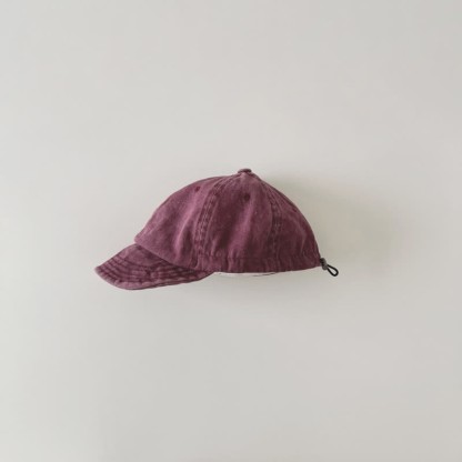 Berretto con visiera lavato per bambini piccoli - Vino rosso - 6M-3T - image 9
