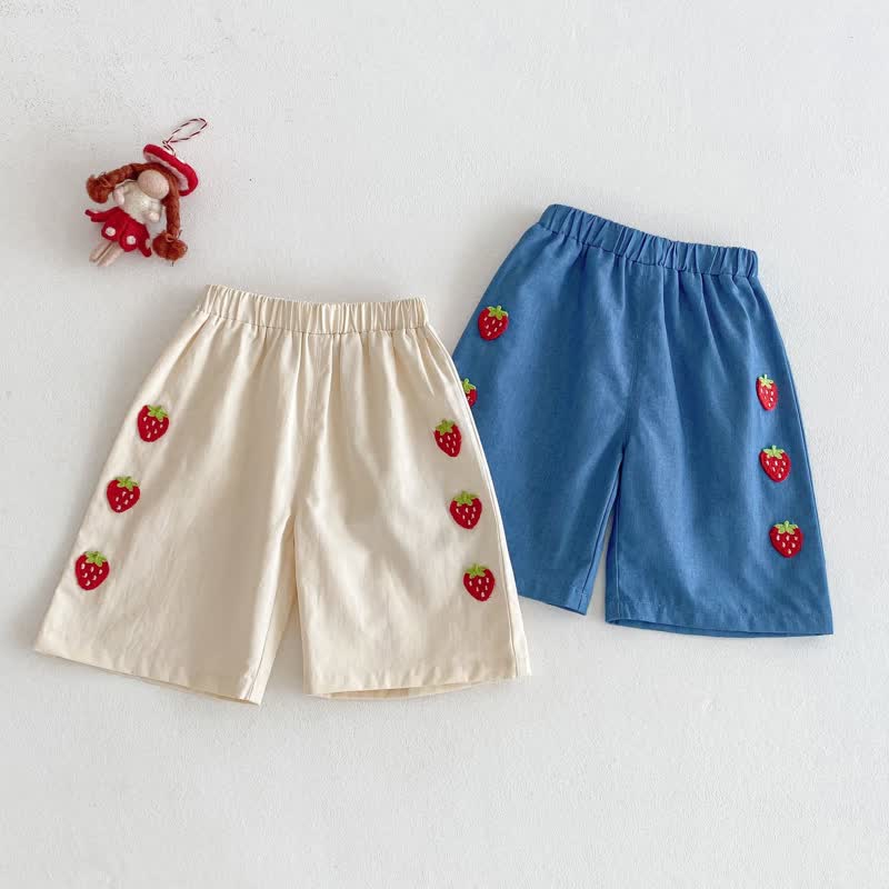 Canotta/pantaloncini in maglia a forma di fragola per neonati - image 9