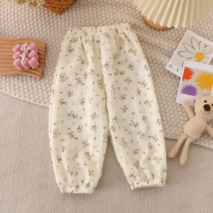 Pantaloni per bambini piccoli con fragole, fiori e pois e animali - Fiore - 12-13T - image 8