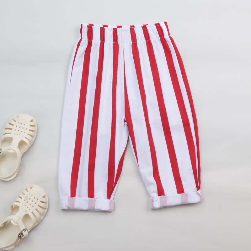RED HOT SILLY PEPPERS Baby Green/Red Vertical Striped Set 2 pezzi - image 9