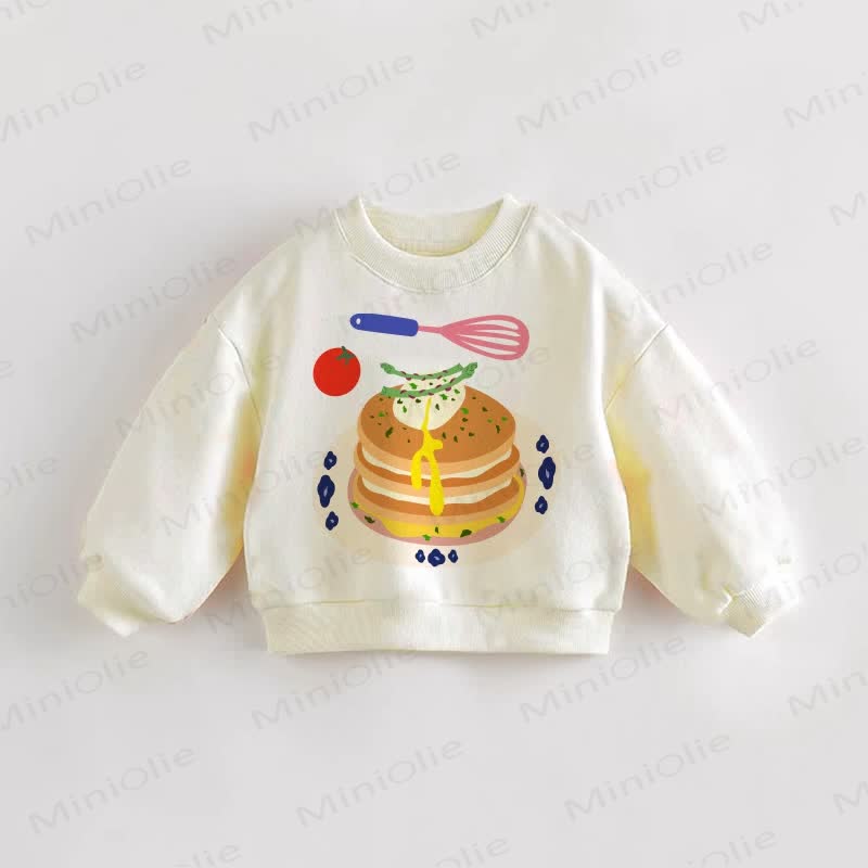Felpa con torta deliziosa per neonati e bambini - Crema - 3-5T - image 1