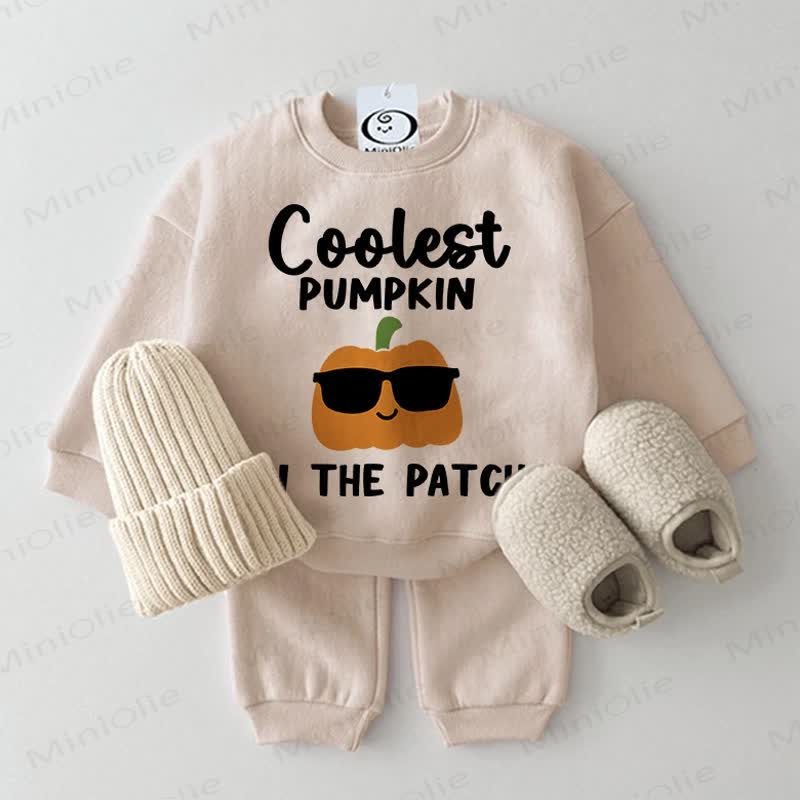 Set da 2 pezzi per neonati "La zucca più cool della zona" - Beige - 2-3T - image 1