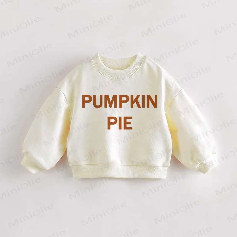 Felpa con slogan per neonati e bambini piccoli "Pumpkin Pie" - Crema - 3-5T - image 1