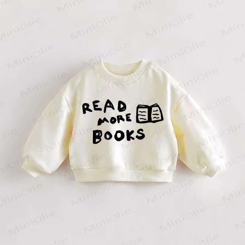 LEGGI ALTRI LIBRI Felpa per neonati e bambini - Crema - 3-5T - image 1