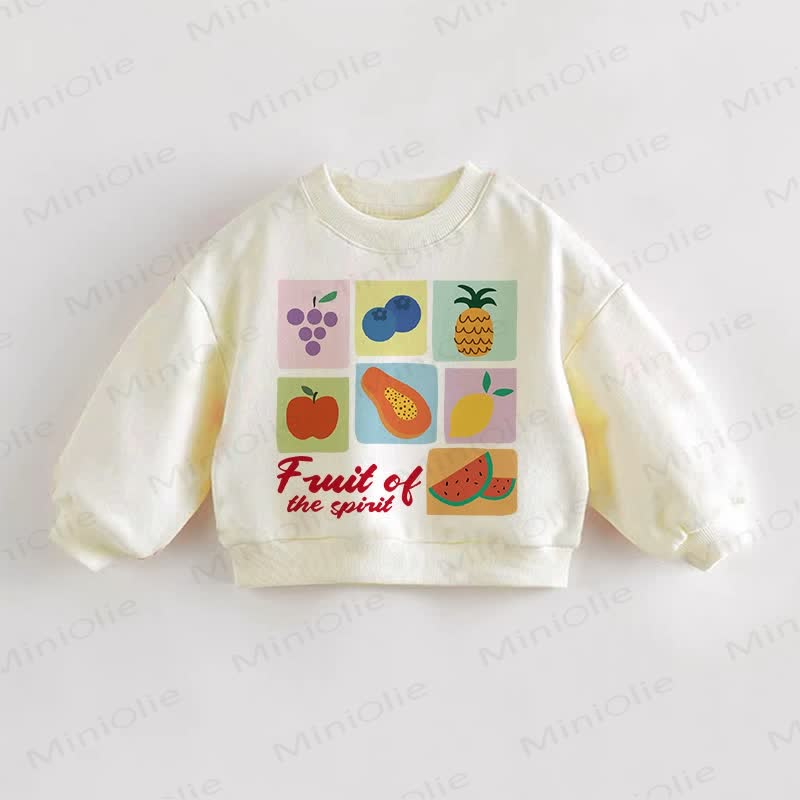 Felpa per neonati e bambini FRUIT OF THE SPIRIT - Crema - 3-5T - image 1