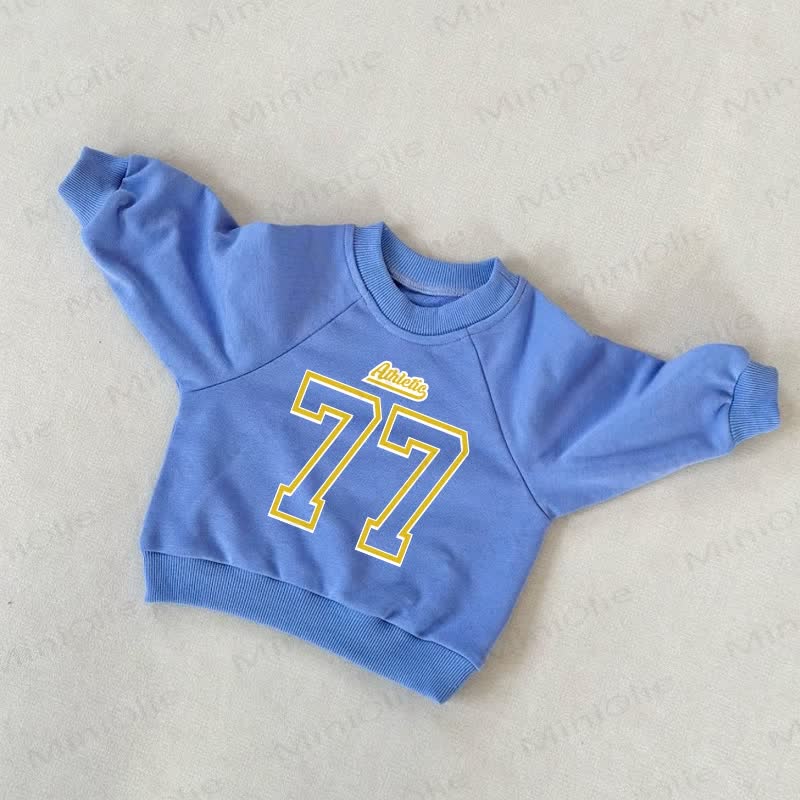 Felpa blu per bambini ATHLETIC 77 - Blu - 3-5T - image 1