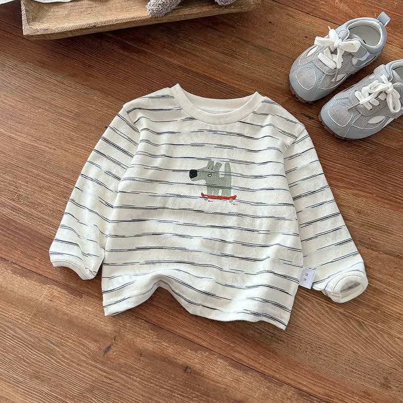 T-shirt a righe per cagnolino alla moda - Banda - 2-3T - image 2