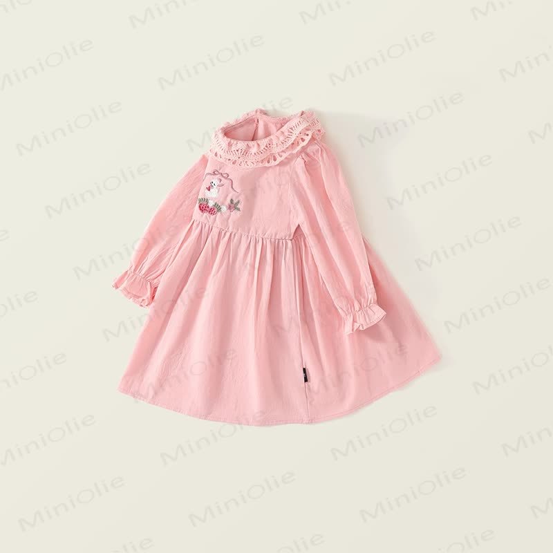 Vestito dolce con fiocco di fragole e coniglietto per bambini - image 2