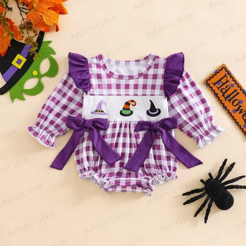 Body a quadri per Halloween per neonati - Viola - 18-24 mesi - image 1