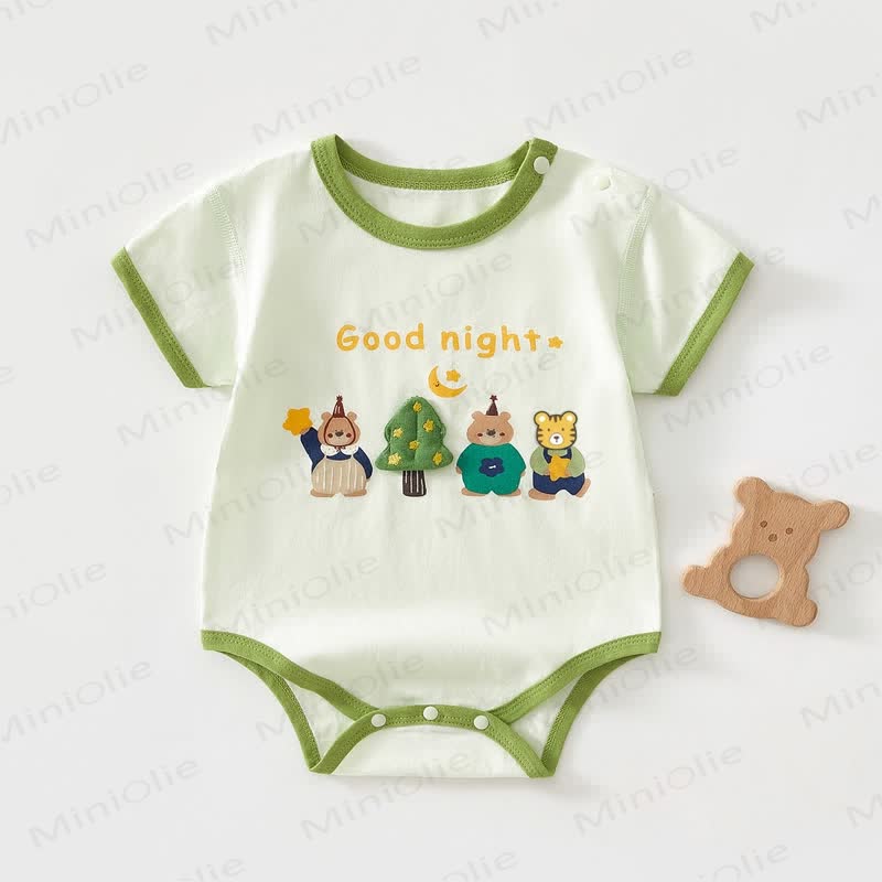 Body per neonati con animali della buonanotte - Verde - 18-24 mesi - image 1