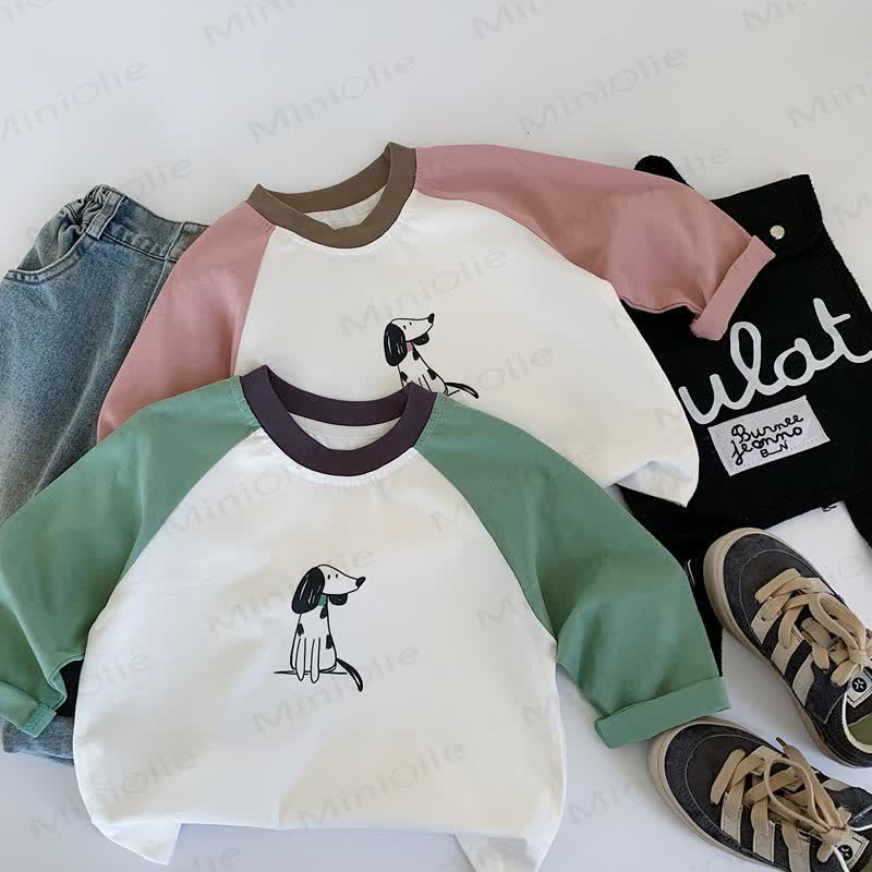Maglietta raglan con cane dalmata per bambini - image 2