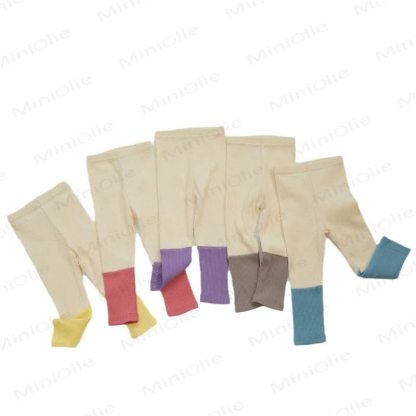 Leggings a coste color block per bambini - image 3