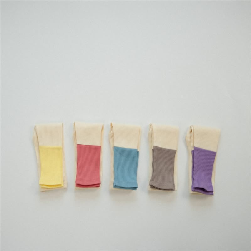 Leggings a coste color block per bambini - image 1
