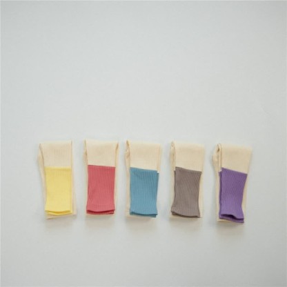 Leggings a coste color block per bambini - image 1