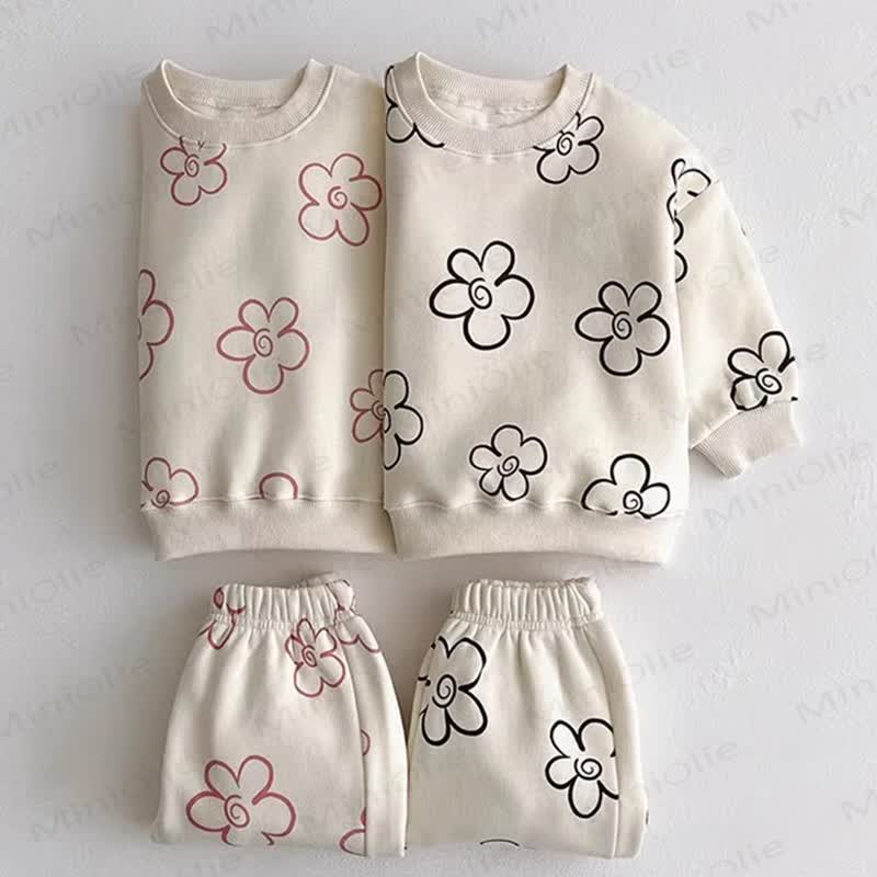 Set 2 pezzi felpa e pantaloni per neonati - image 1