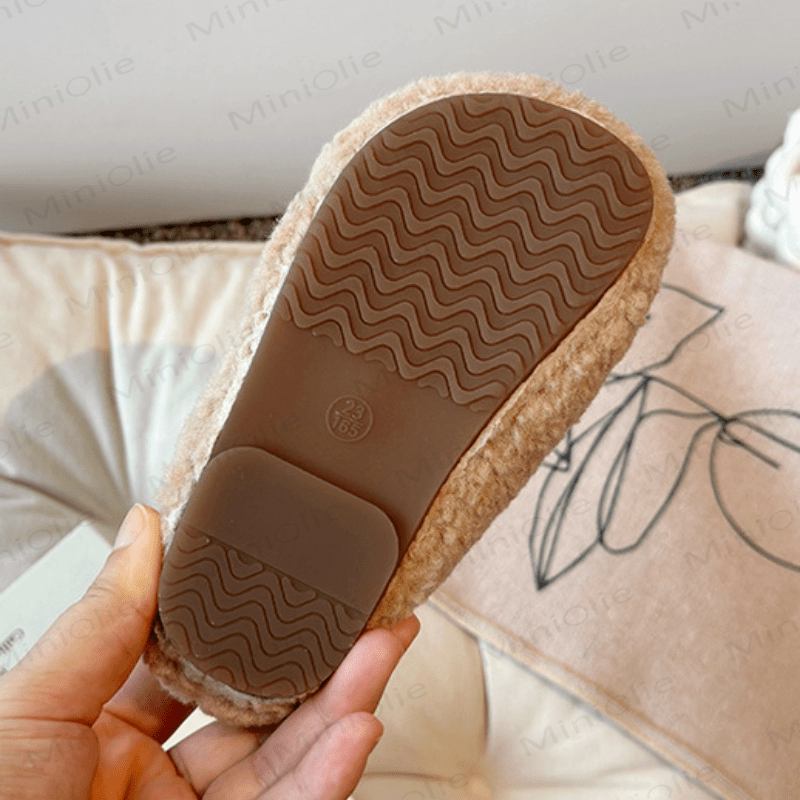 Sandali di peluche con pantofola pelosa per bambini - image 5