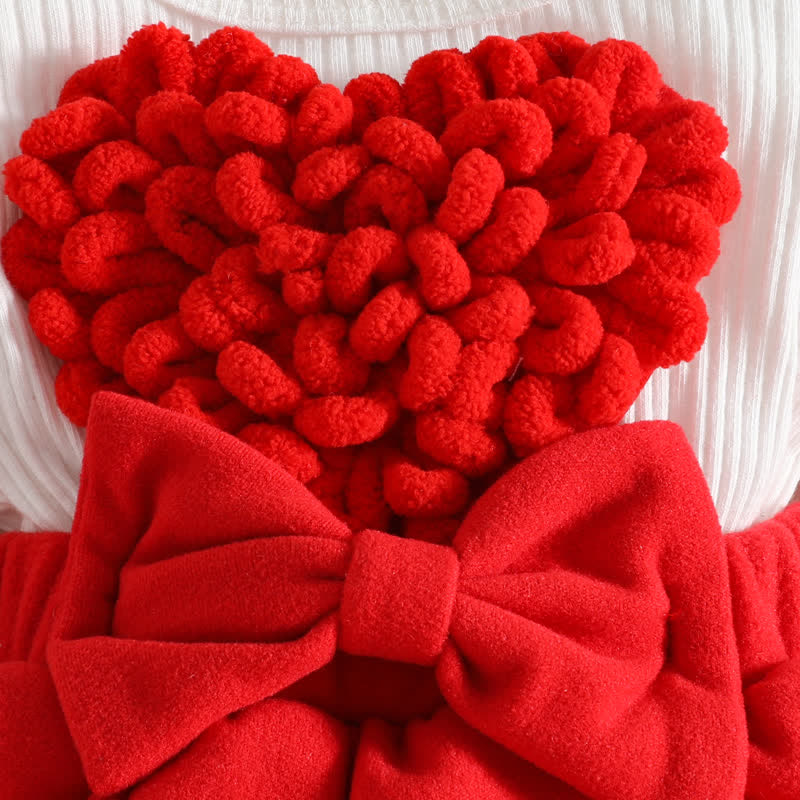 Body con gonna a coste a forma di cuore e fascia per capelli - image 14