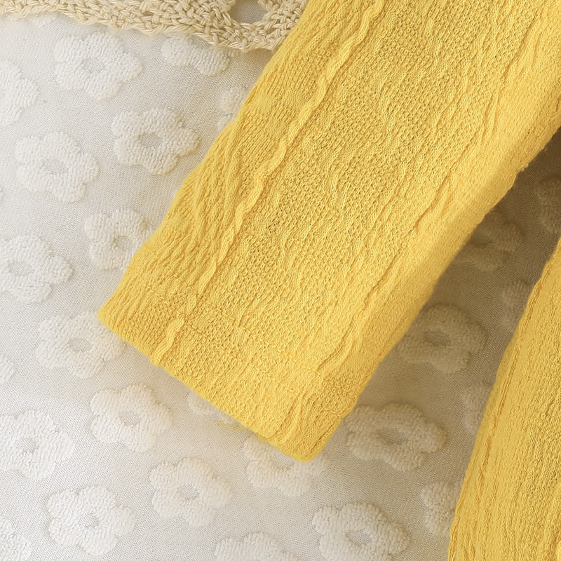 Body con fascia e calzini a forma di fiore per neonati - image 7