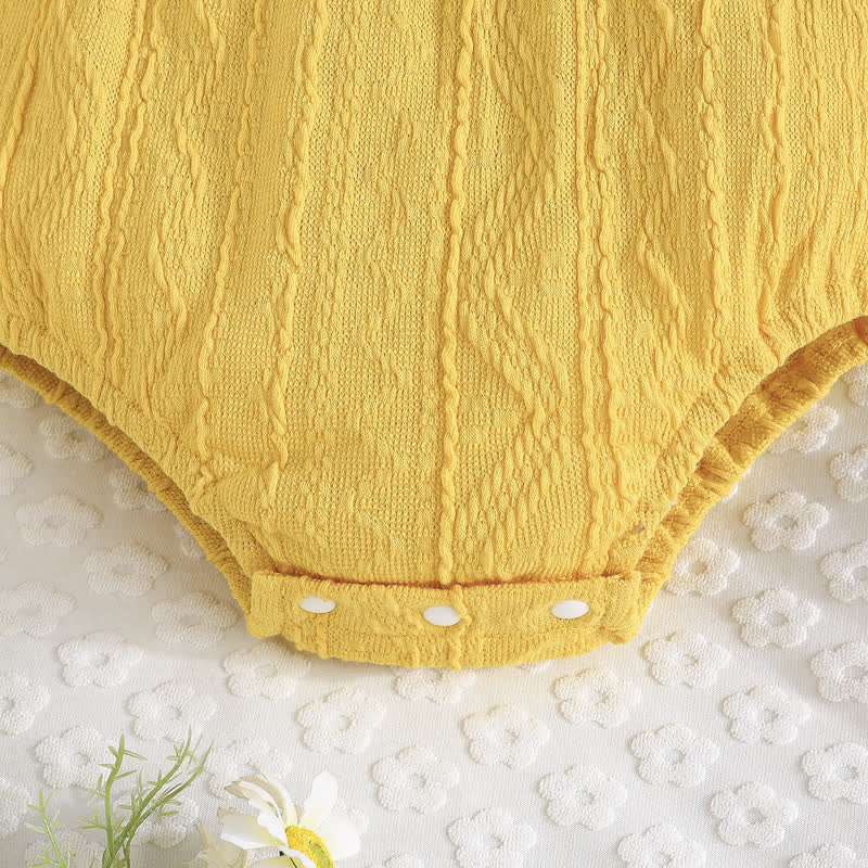 Body con fascia e calzini a forma di fiore per neonati - image 8