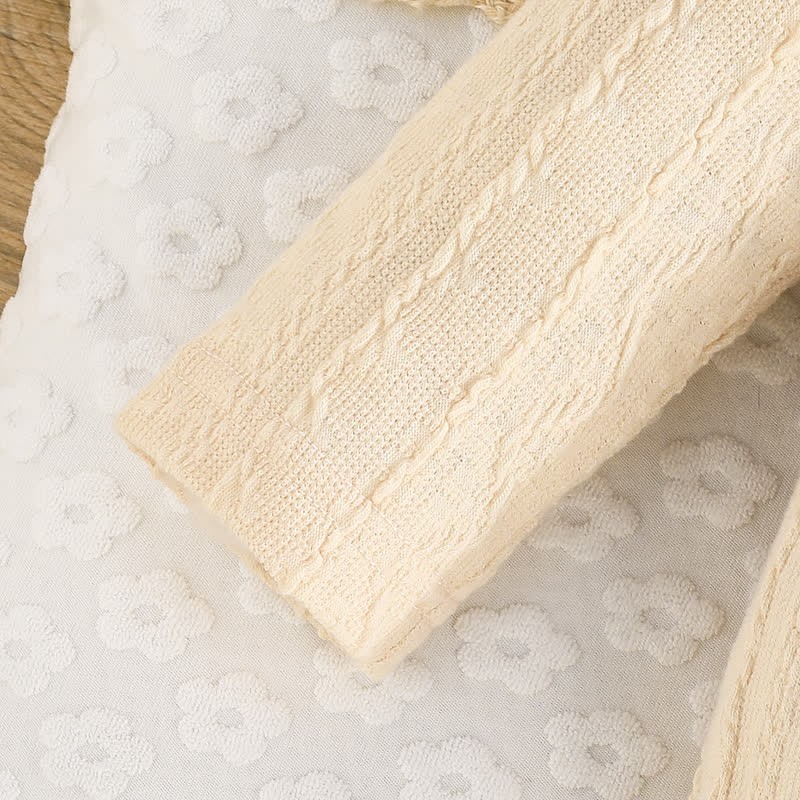 Body con fascia e calzini a forma di fiore per neonati - image 26