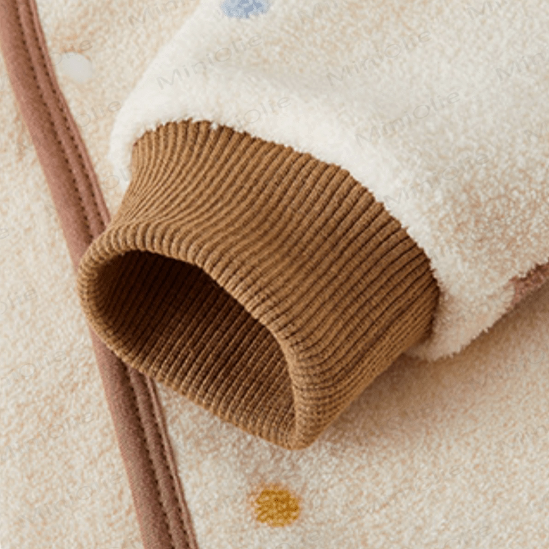 Tutina con cappuccio a forma di cucciolo di peluche per neonati - image 3