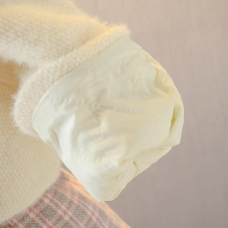 Abito scozzese e cardigan per bambini con borsa - image 8