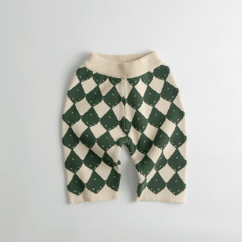 Cardigan/pantaloni a rombi in maglia per bambini - Pantaloni - 8 anni - image 7