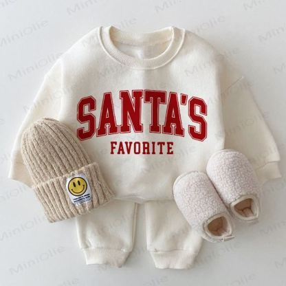 Completo bianco da 2 pezzi per neonati SANTA'S FAVORITE - Bianco - 2-3T - image 1
