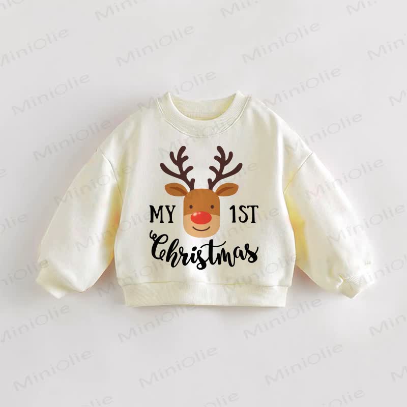 Felpa per neonati e bambini piccoli "MY 1ST CHRISTMAS" - image 1