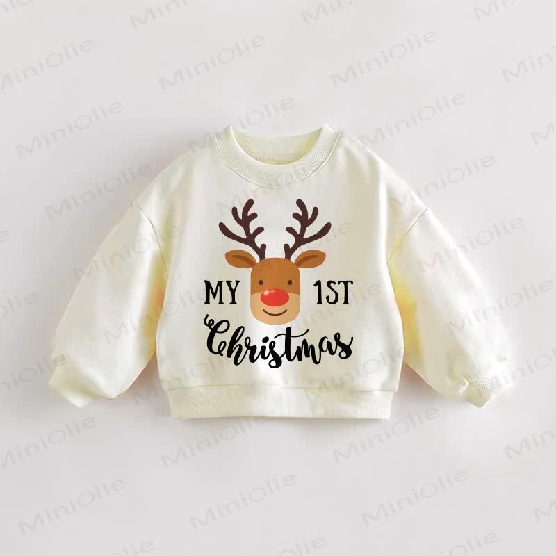 Felpa per neonati e bambini piccoli "MY 1ST CHRISTMAS" - image 1