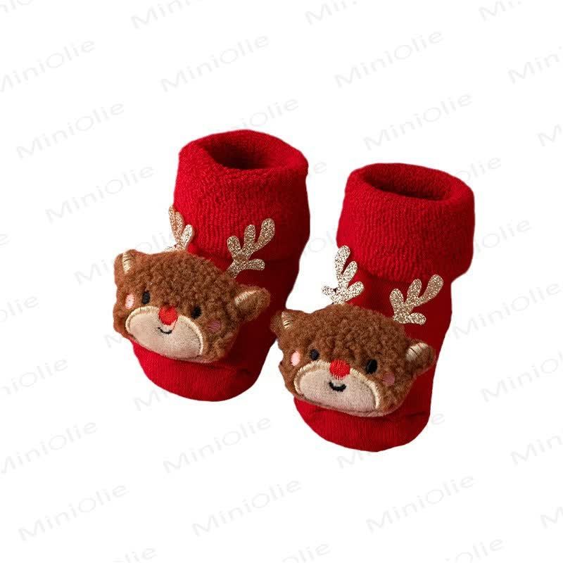 Calzini natalizi foderati in pile per neonati e bambini - image 4