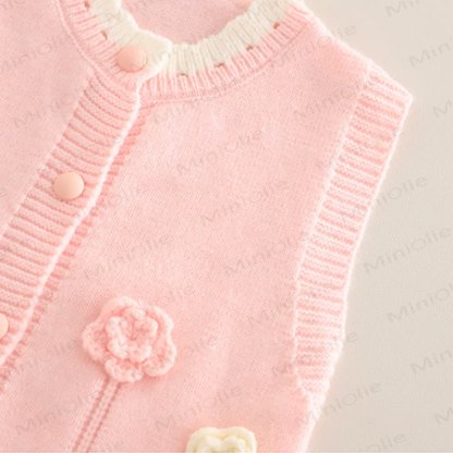 Set da 3 pezzi con fiocco floreale per bambina - image 6