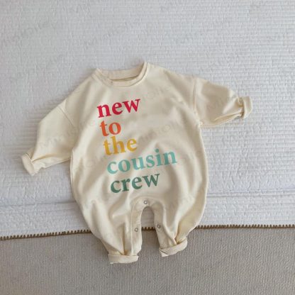 NOVITÀ DELLA COUSIN CREW Tutina beige per neonati - Beige - 2-3T - image 1