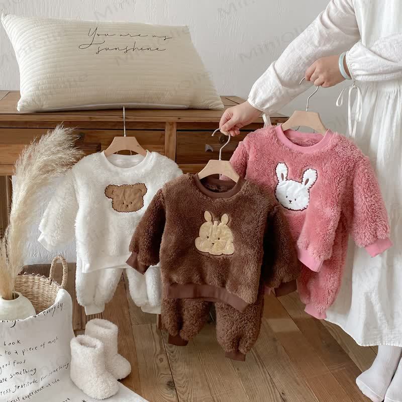 Set da 2 pezzi in pile con animali per bambini - image 3