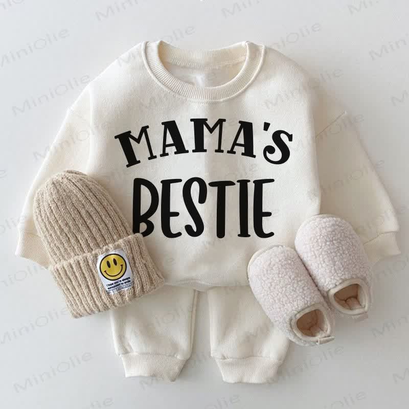 MAMA'S BESTIE Set bianco da 2 pezzi per neonati - Bianco - 2-3T - image 1