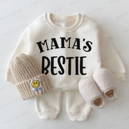 MAMA'S BESTIE Set bianco da 2 pezzi per neonati - Bianco - 2-3T - image 1
