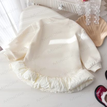 Gonna a forma di orsetto con fiocco e fodera in pile per bambina SURPRISE PARTY - image 2