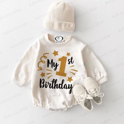 Body bianco per neonato per il mio 1° compleanno - Bianco - 18-24 mesi - image 1