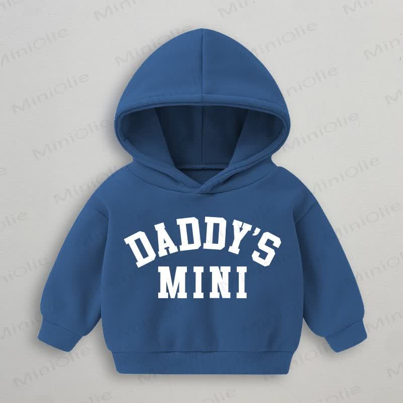 Felpa blu baby DADDY'S MINI - Blu - 3-5T - image 1