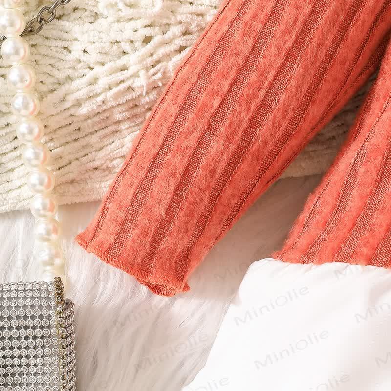 Set 2 pezzi tinta unita per bambina - image 4