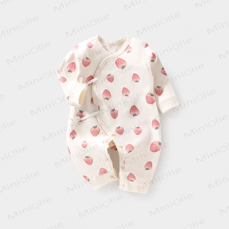 Tutina per neonato Kimono Fragola - Beige - 1-3 milioni - image 1