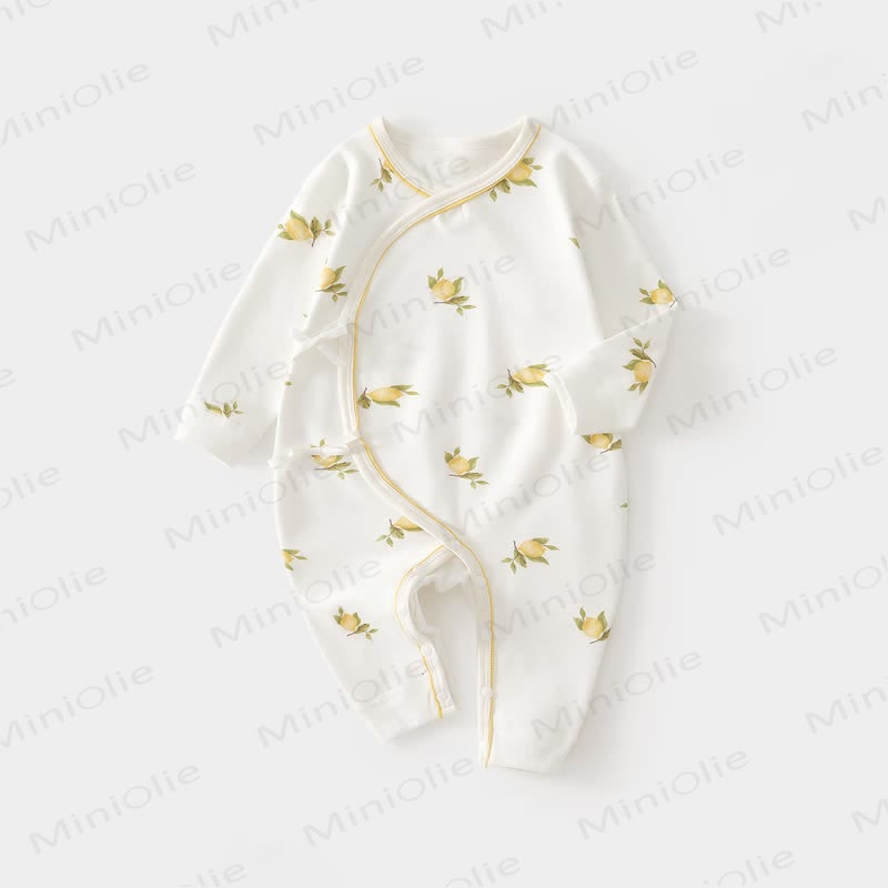 Tutina per neonato con stampa limone - Bianco - 3-6 mesi - image 1