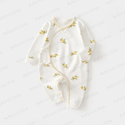 Tutina per neonato con stampa limone - Bianco - 3-6 mesi - image 1