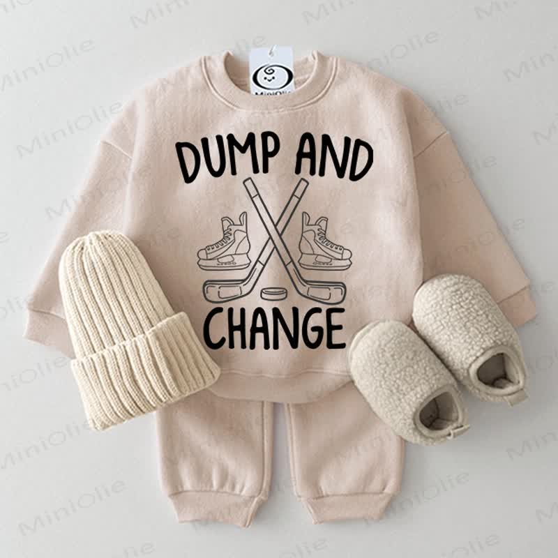 DUMP AND CHANGE Set da hockey per bambini, 2 pezzi, beige - Beige - 2-3T - image 1