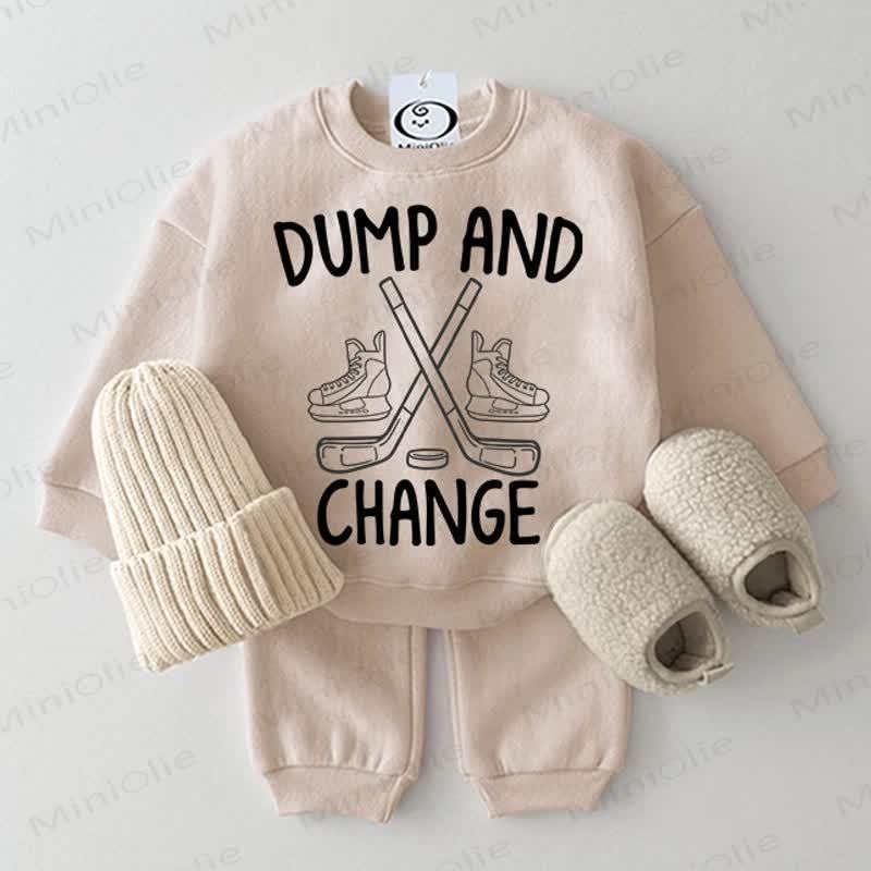 DUMP AND CHANGE Set da hockey per bambini, 2 pezzi, beige - Beige - 2-3T - image 1