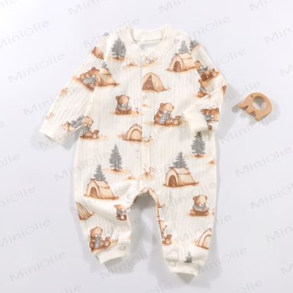 Tutina pigiama neonato con stampa orsetto - Campeggio Little Bear - 18-24 mesi - image 1