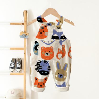 Salopette beige a forma di animaletto - Beige - 3-5T - image 1