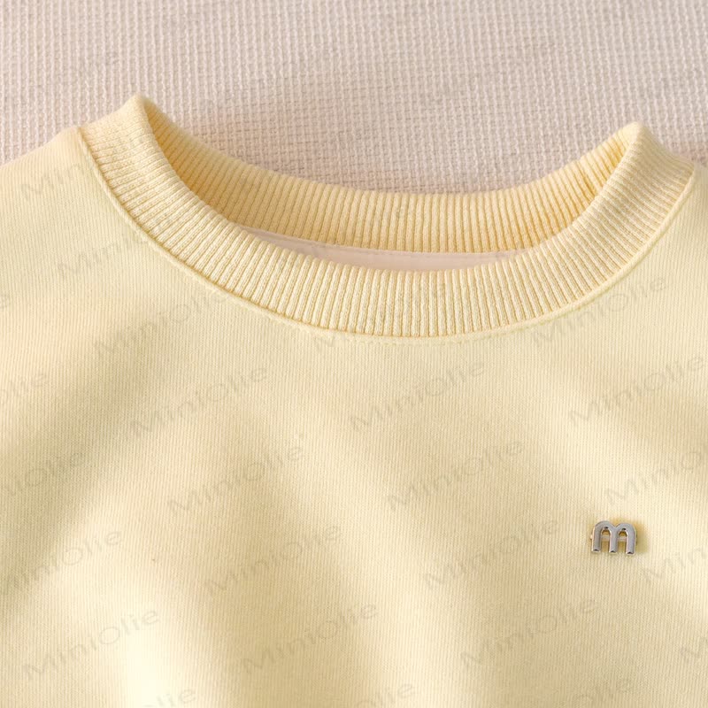 Set da 2 pezzi in pizzo tinta unita per bambina M - image 5