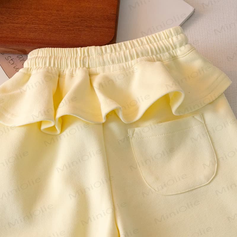 Set da 2 pezzi in pizzo tinta unita per bambina M - image 8